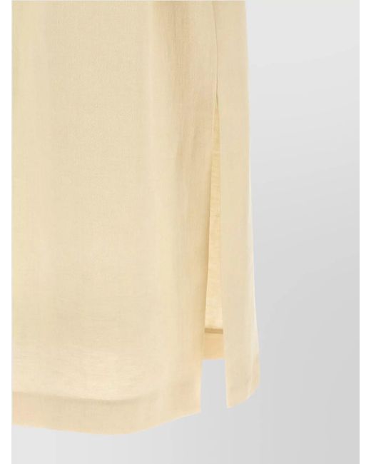 Max Mara Natural Linen Trench Coat