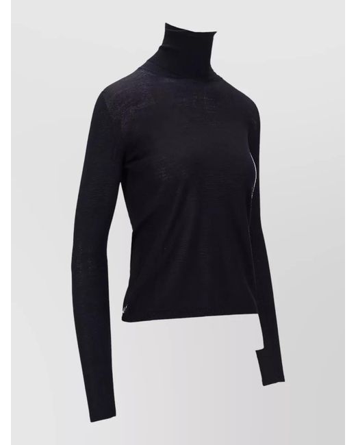 Max Mara Blue Wool Knitted Top