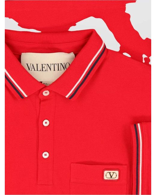 Valentino Red Short-Sleeve T-Shirt for men