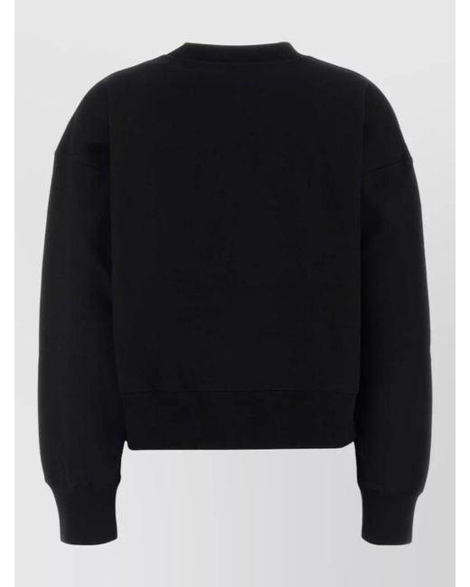 Gucci Black Cotton Embellished Crewneck Sweatshirt