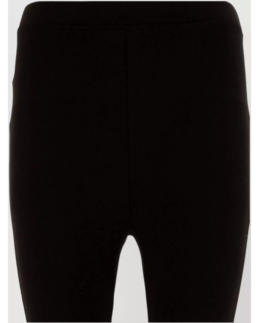 Totême Black Elastic Waistband Slim Fit Trousers