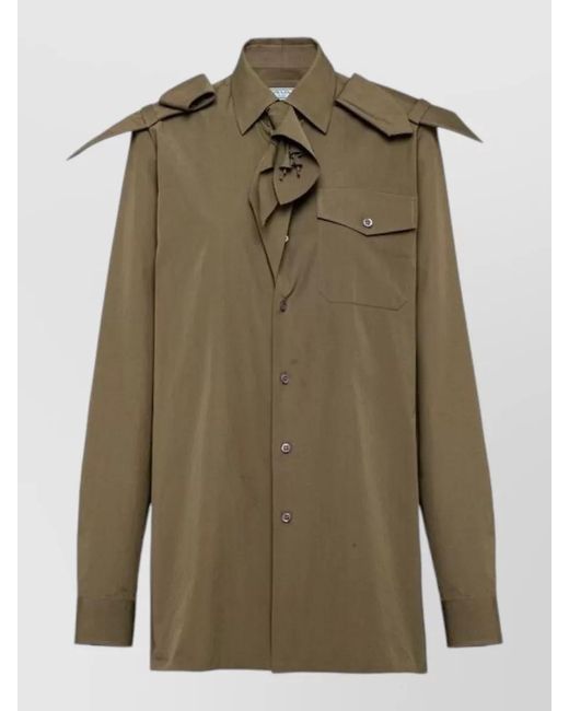 Prada Green Cotton Shirt