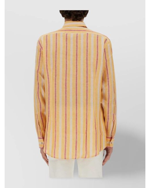 Etro Natural Linen Regular-Fit Shirt for men