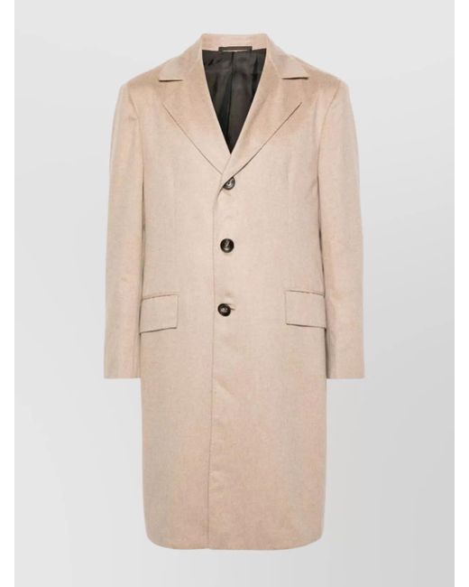 Kiton Natural Jacket Notched Lapels for men