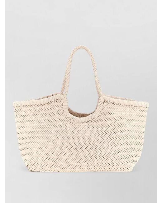 Dragon Diffusion Natural Nantucket Large Shoulder Beach Bag Woven