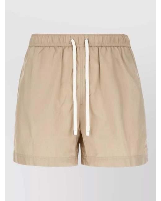 Zegna Natural Swim Shorts Beachwear Back Pocket Eyelets for men