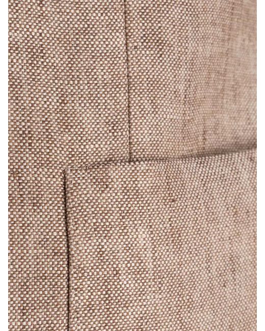 Colamarino Natural Suit Jacket Back Vent Front Pockets Lapel for men