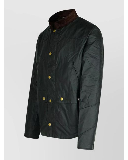 Barbour Black Reelin Cotton Jacket for men