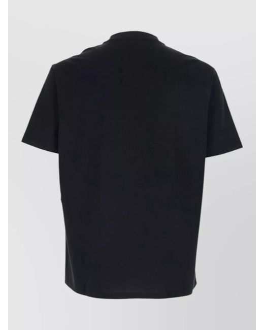 Emporio Armani Black Logo Cotton Crew-Neck T-Shirt for men