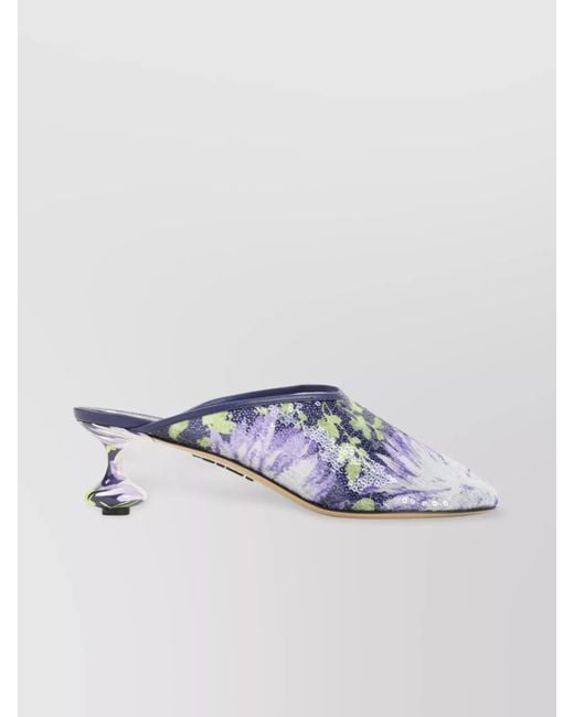 Loewe Metallic Sequin Mules