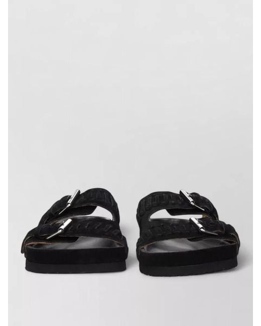 Isabel Marant Black Leather Sandals for men