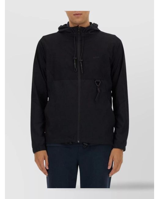 Boss Blue Technical Fabric Jacket for men