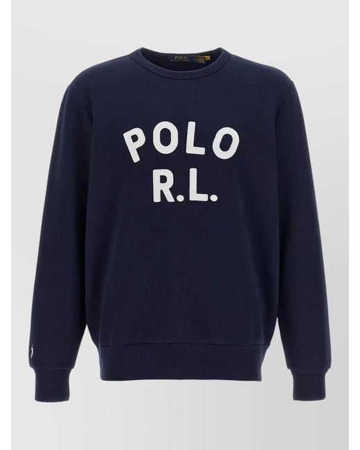 Polo Ralph Lauren Blue Logo Sweatshirt for men