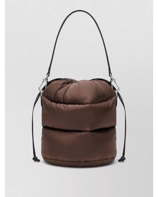 Moncler White Shoulder Bag Adjustable Strap Padded Design
