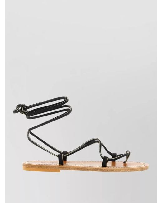 K. Jacques Multicolor Bikini Flat Sandals Casual Open Toe