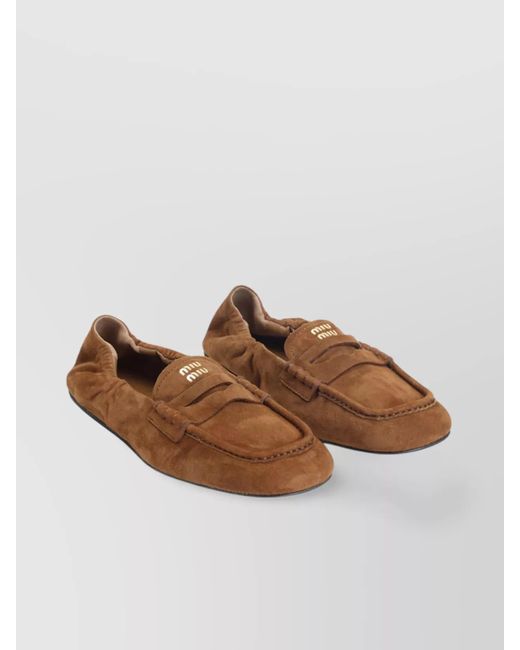 Miu Miu Brown Loafers