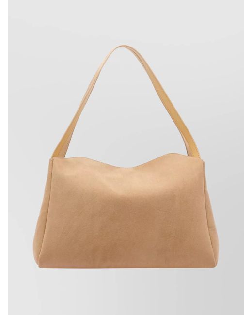 THEMOIRÈ Natural Shoulder Suede Shoulder Bag