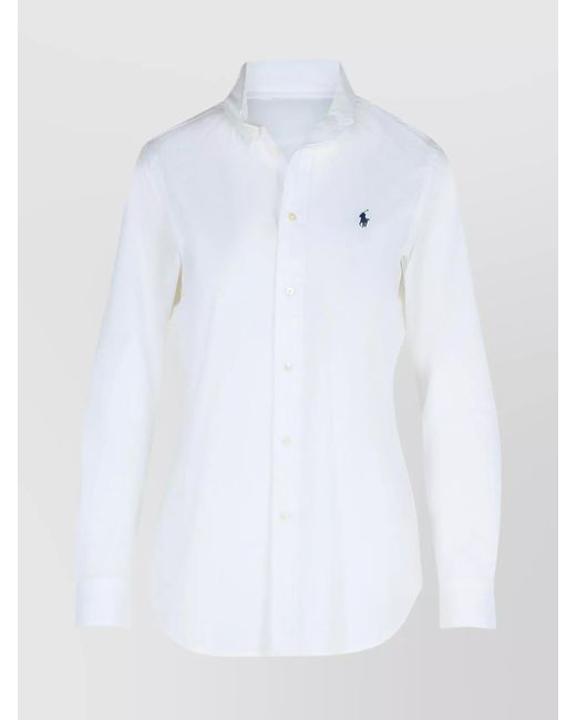 Polo Ralph Lauren White Stretch Cotton Shirt