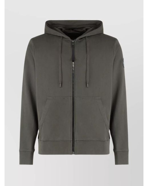 Canada Goose Gray Huron Full Zip Hoodie for men