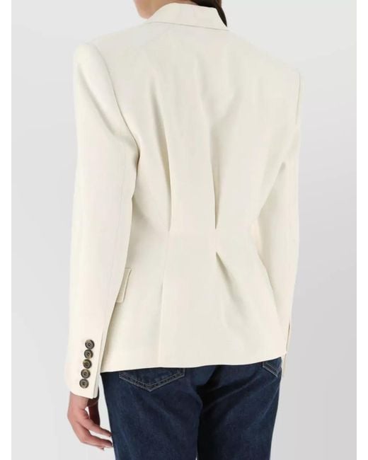 Alexandre Vauthier Natural Single-Breasted Blazer