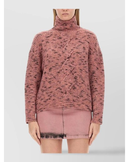Moschino Pink Turtleneck Jumper