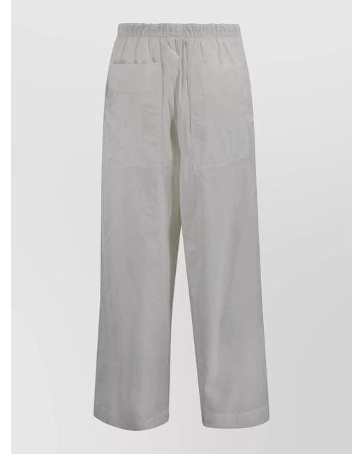Soeur White Hugues Drawstring Wide Leg Relaxed Trousers