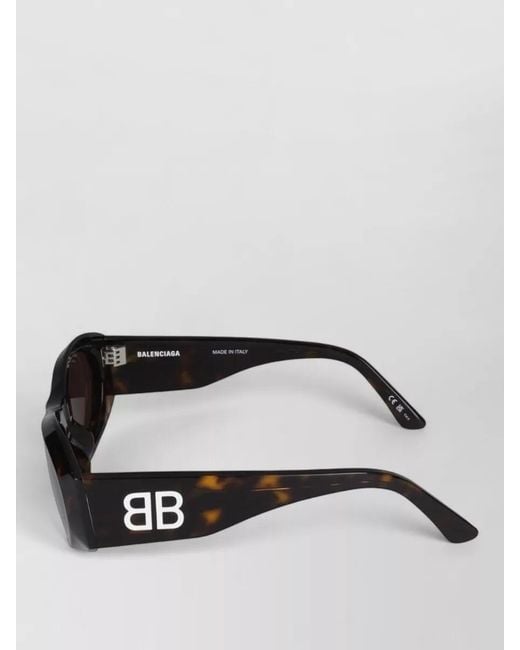 Balenciaga Black Sunglasses Bb0396Sk 002 Cat Eye Frame