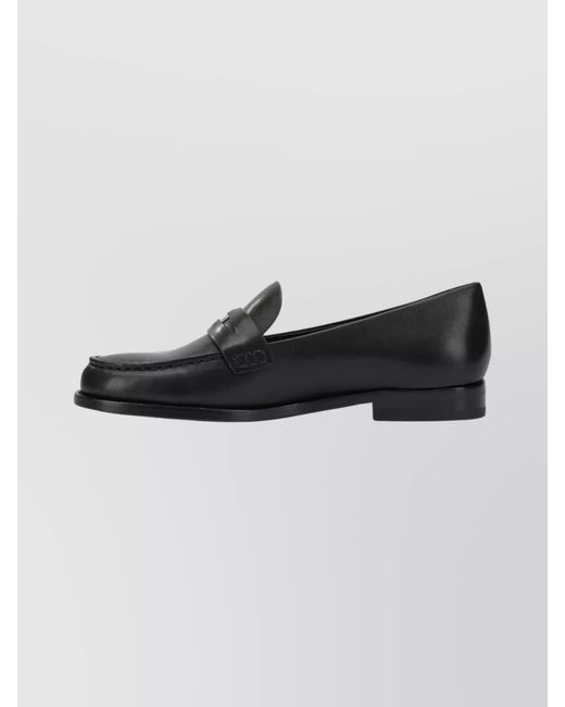 Tory Burch Black Leather Loafers