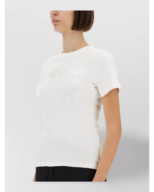 Helmut Lang White Slim-Fit T-Shirt