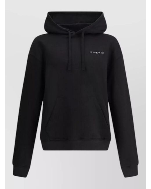 Ih Nom Uh Nit Black Hooded Sweatshirt Mask Back Graphic for men