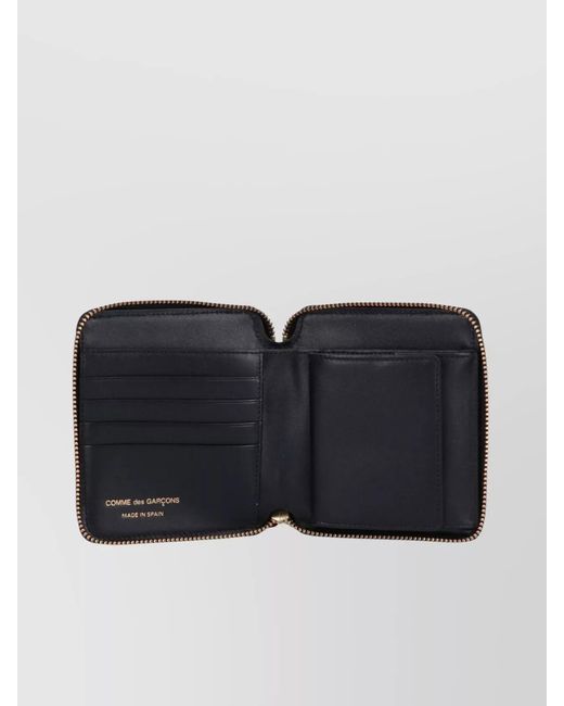 Comme des Garçons Black Leather Polka-Dot Wallet