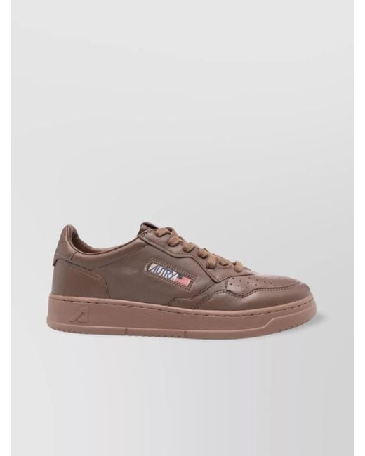 Autry Brown Low Top Sneakers for men