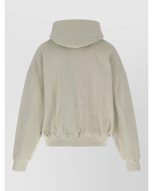 Entire studios White Cotton Zip-Up Hoodie for men