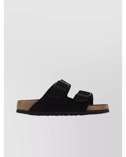 Birkenstock Black Suede Leather Arizona Sandals