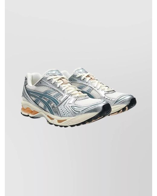 Asics Women's Metallic Chunky Sole Sneakers Mesh Inserts