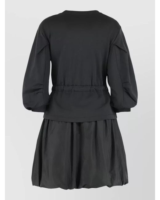 Moncler Black Cotton Mini Dress