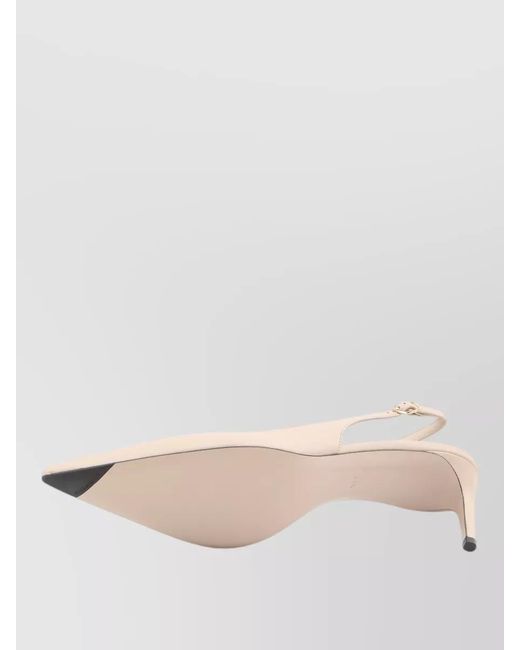 Dolce & Gabbana Natural Lambskin Slingback Pumps