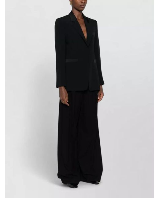 Emporio Armani Black Single-Breasted Blazer