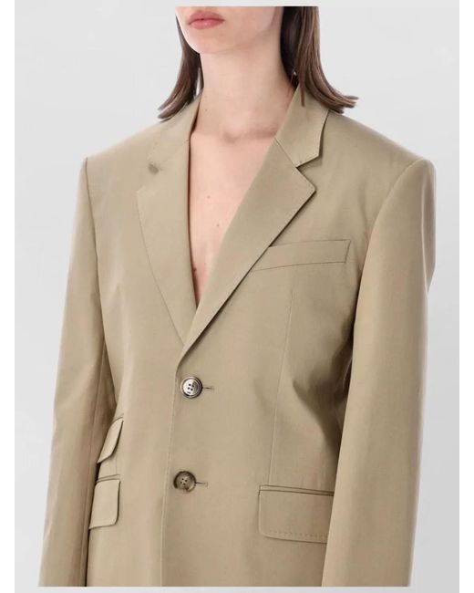 AMI Natural Tailored Blazer Single Breasted Notch Lapel