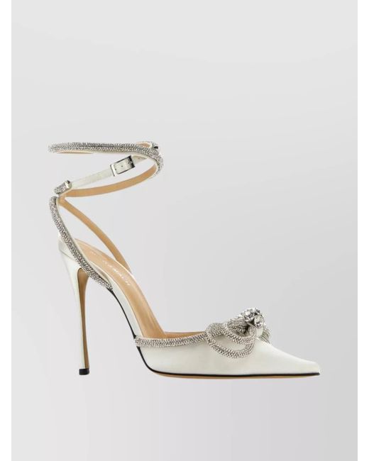 Mach & Mach Multicolor Silk Double Bow Pumps