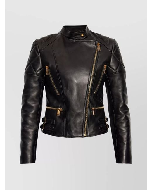 Versace Black Leather Jacket