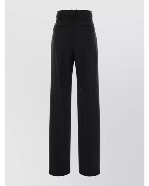 Saint Laurent Black Wool Tailored Trousers