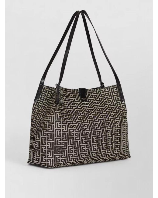 Balmain Black Release Medium Tote Bag