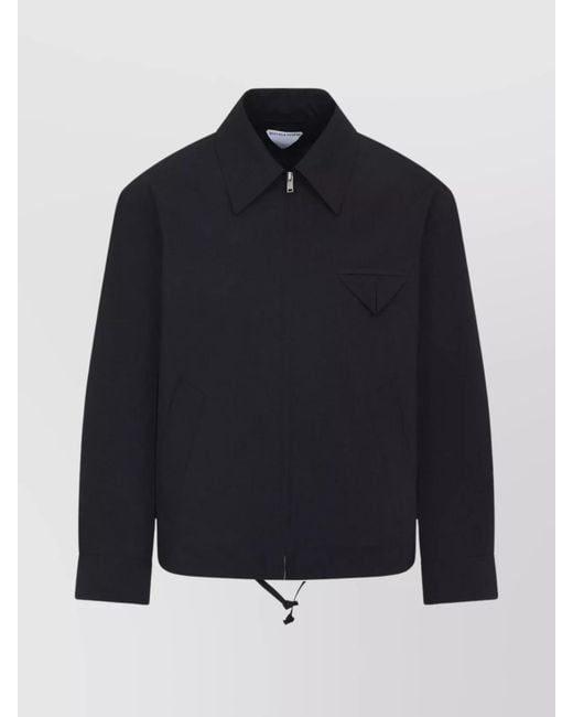 Bottega Veneta Blue Fine Wool Kimono Jacket for men