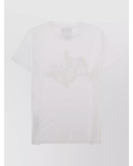 Versace Jeans Couture White Cotton Logo T-Shirt for men