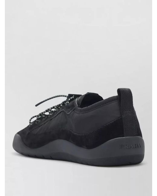 Prada Multicolor Sneakers Pull Tab Round Toe Rubber Sole for men