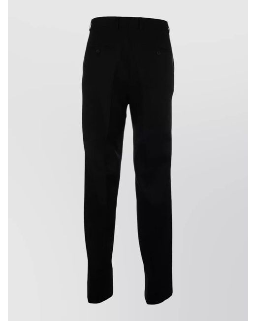Céline Black Tailored Pants Belt Loops Back Pockets for men