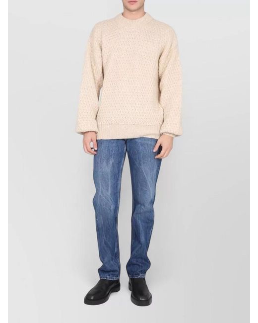 Séfr Blue Halter Neck Textured Knit Jersey Leonard for men