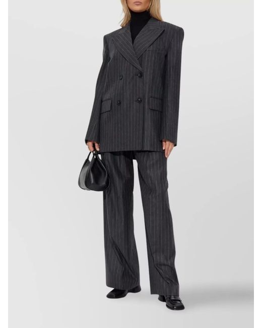 Sportmax Gray Wool Blend Blazer
