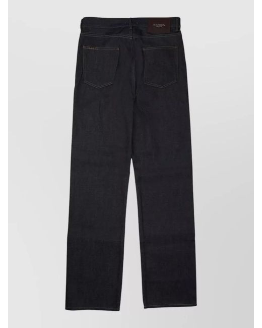 J.W. Anderson Blue Straight Leg Jeans Belt Loops Design for men